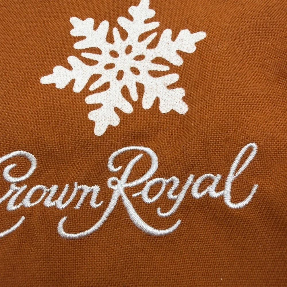 Orange Crown Royal Drawstring‎ Bag…Bag Only
